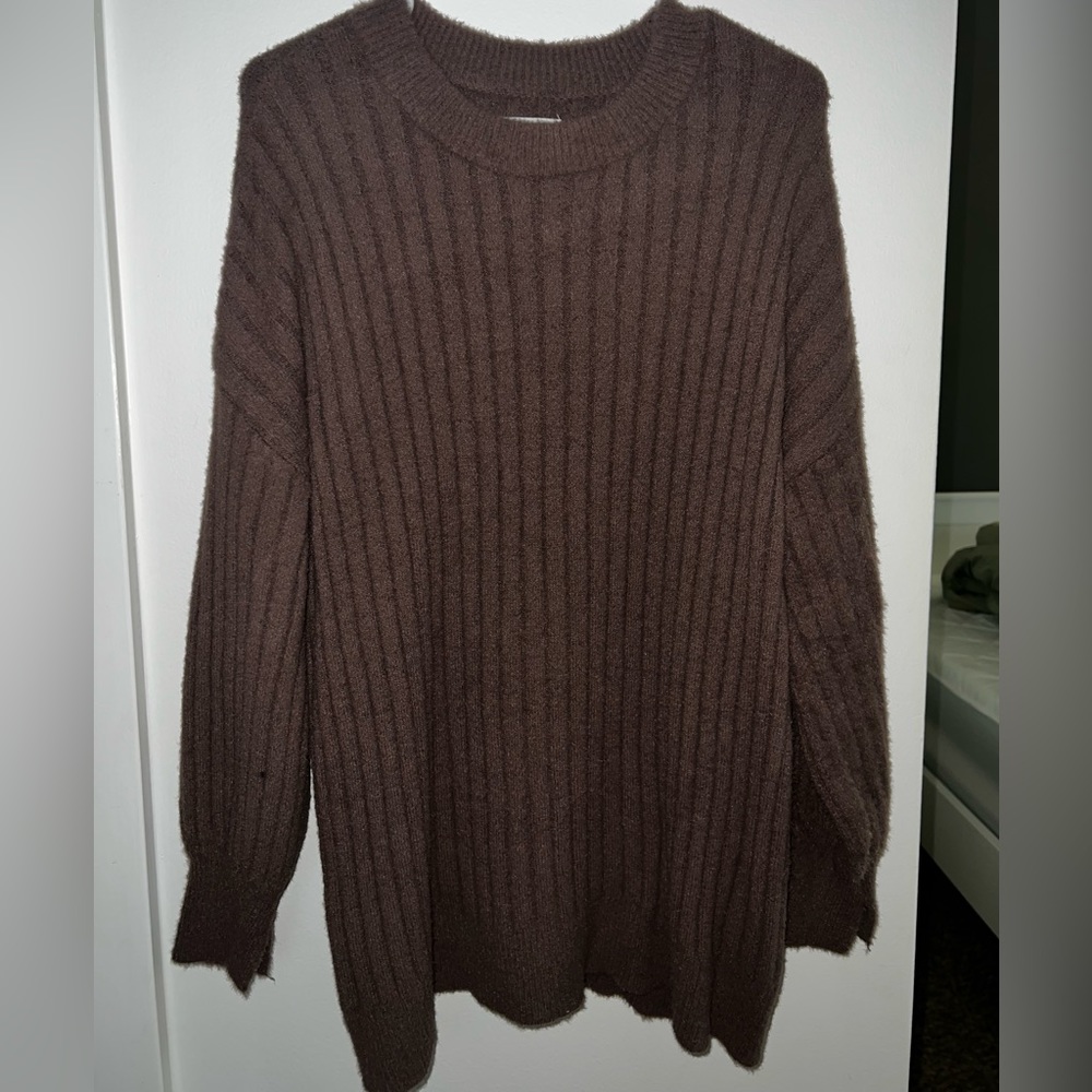 Aerie oversized comfy brown sweater